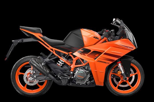 KTM RC 390 orange 2024