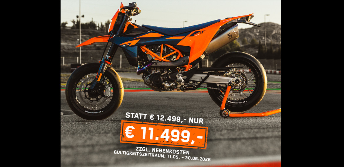 Supermoto-Wochen - hol sie Dir jetzt mit 1000€ Preisvorteil !!!