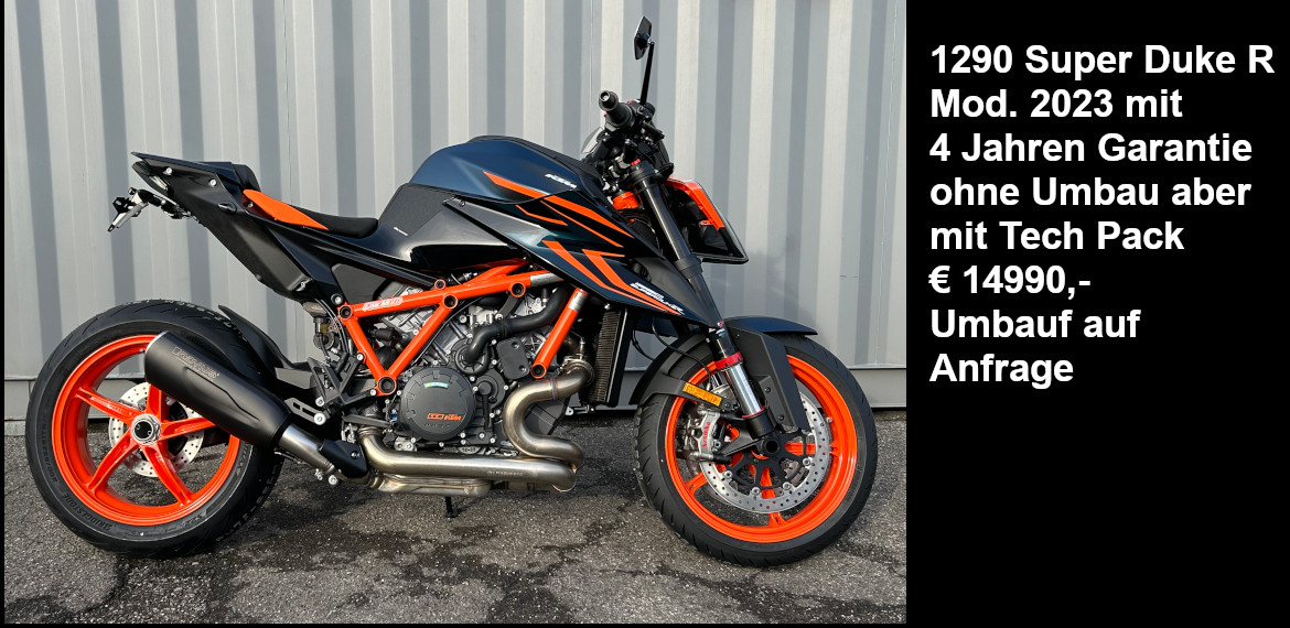 Schau unter Motorrad - Sonderaktion 1290 Super Duke R